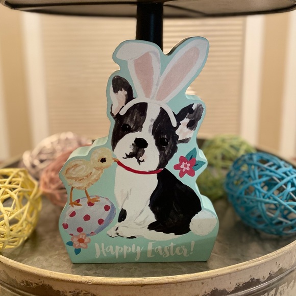 Easter Bunny French Bulldog & Chick Decor Sign, Easter Frenchie Decor Sign - Picture 16 of 16